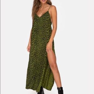 Motel Rocks Hime Maxi Dress in Cheetah Khaki